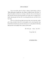 Hoàn Thiện Quản Lý Nguồn Lực Của Công Ty Cổ Phần Eresson Việt Nam