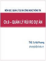 ch9 quản lý rủi ro dự án công nghệ thông tin
