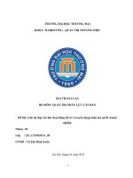 đề bài liên hệ thực tổ chức hoạt động bố trí và tuyển dụng nhân lực tại 01 doanh nghiệp