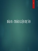 bài thảo luận dự án