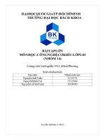 bài tập lớn môn học công nghệ cơ khí 1 lớp l03 chương 1 bộ truyền đai