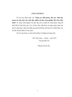 Nâng Cao Chất Lượng Đào Tạo Nhân Lực Trong Các Nhà Máy Sản Xuất Thực Phẩm Tại Khu Công Nghiệp Tiên Sơn Bắc Ninh