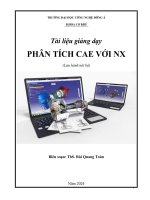 Tài Liệu Giảng Dạy Phân Tích Cae Với Nx