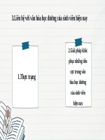 liên hệ với văn hóa học đường của sinh viên hiện nay