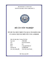 phát triển ứng dụng tích điểm cho cửa hàng tiện ích trên nền tảng android