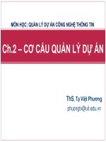 ch2 cơ cấu quản lý dự án