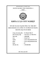 đẩy mạnh công tác thu hút khách hàng của công ty cổ phần xây dựng thương mại tuấn minh