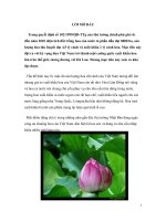 Tiểu Luận - Quản Trị Dự Án - Đề Tài - Kinh Doanh - Xuất Khẩu Sp Từ Sen