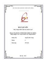 bài tập lớn môn nhập môn trí tuệ nhân tạo đề tài ứng dụng computer vision tự động nhận diện các loại trái cây nhập khẩu