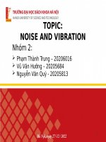 topic noise and vibration