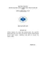 công nhận và cho thi hành bản án quyết định dân sự của tòa án nước ngoài theo pháp luật việt nam những vấn đề lý luận và thực tiễn