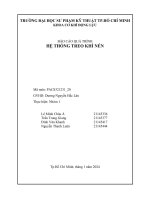 báo cáo quá trình hệ thống treo khí nén thay đổi chế độ