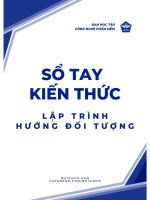 Sổ tay kiến thức OOP