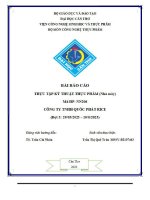 báo cáo thực tập kỹ thuật thực phẩm nhà máy công ty tnhh quốc phát rice