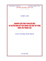 Luận văn thạc sĩ Xây dựng công trình thủy: Nghiên cứu tính toán độ bền và độ ổn định bể tiêu năng của đập bê tông đầm lăn trọng lực