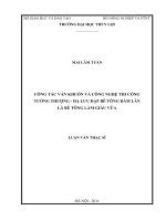Luận văn thạc sĩ Xây dựng công trình thủy: Công tác ván khuôn và công nghệ thi công tường thượng -hạ lưu đập bê tông đầm lăn là bê tông làm giàu vữa