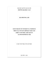 Luận văn thạc sĩ luật học: Chuẩn bị xét xử sơ thẩm vụ án hình sự theo luật tố tụng hình sự Việt nam (trên cơ sở thực tiễn xét xử tại thành phố Hà Nội)