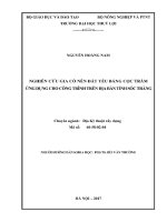 Luận văn thạc sĩ Địa kỹ thuật xây dựng: Nghiên cứu gia cố nền đất yếu bằng cọc tràm ứng dụng cho công trình trên địa bàn tỉnh Sóc Trăng