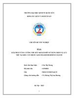 Chuyên đề tốt nghiệp: Giải pháp tăng cường hoạt động thu hút khách đến sử dụng dịch vụ lưu trú tại khu căn hộ du lịch Fraser Residence Hanoi