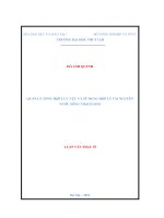 Luận án thạc sĩ Thủy văn học: Quản lý tổng hợp lưu vực và sử dụng hợp lý tài nguyên nước sông Thạch Hãn