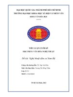 tiểu luận học phần văn hóa nghệ thuật đề tài nghệ thuật dân ca nam bộ