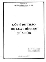 Hội thảo khoa học: Góp ý dự thảo Bộ luật Hình sự (sửa đổi)