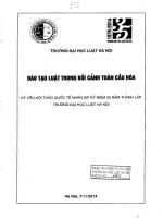 Kỷ yếu hội thảo quốc tế: Đào tạo luật trong bối cảnh toàn cầu hóa