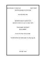 Luận văn thạc sĩ Luật học: Hợp đồng dịch vụ kiểm toán - Một số vấn đề lý luận và thực tiễn