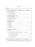 Luận văn thạc sĩ Thủy văn học: Thiết kế mạng lưới trạm đo mưa tiêu chuẩn phục vụ dự báo thủy văn cho lưu vực sông Cả