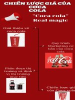 tiểu luận chiến lược giá của coca cola