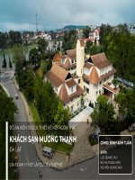 đồ án kiến trúc thiết kế nội ngoại thất khách sạn mường thanh đà lạt