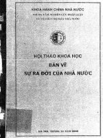 Hội thảo khoa học: Bàn về sự ra đời của nhà nước - Khoa Hành chính Nhà nước
