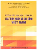 Hướng dẫn học tập - tìm hiểu Luật Hôn nhân và gia đình Việt Nam - Ngô Thị Hường chủ biên, Nguyễn Thị Lan, Bùi Thị Mừng