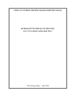 Kế hoạch ứng phó sự cố tràn dầu của cơ sở kinh doanh xăng dầu (Phụ lục II Quyết định 12/2021/QĐ-TTg)