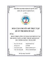 Chuyên đề thực tập: Hoàn thiện công tác đào tạo và phát triển nhân sự bộ phận nhà hàng Khách sạn de L’Opera Hanoi - Mgallery