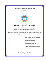 Khóa luận tốt nghiệp: Hoàn thiện công tác tham dự thầu xây lắp tại Công ty Cổ phần Xây dựng và đầu tư 122 Vĩnh Thịnh