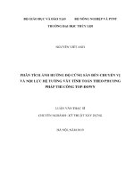 Luận văn thạc sĩ Kỹ thuật xây dựng: Phân tích ảnh hưởng độ cứng sàn đến chuyển vị và nội lực hệ tường vây tính toán theo phương pháp thi công Top - Down
