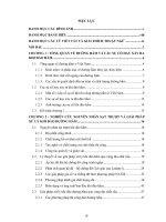 Luận văn thạc sĩ Xây dựng Công trình thủy: Nghiên cứu giải pháp xử lý khi đào đường hầm qua vùng địa chất xấu