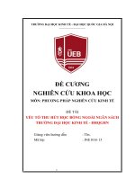 đề tài yếu tố thu hút học bổng ngoài ngân sách trường đại học kinh tế đhqghn