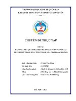 Chuyên đề thực tập: Đánh giá kết quả thực hiện kế hoạch sử dụng đất tại thành phố Thanh Hóa, tỉnh Thanh Hóa giai đoạn 2016-2020