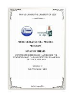 Master thesis Major Sustainble Hydraulic Structures Coastal Engineering and Management: Constructing the flood hazard map for downstream of Da Ban reservoir, Khanh Hoa province, Vietnam