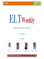 ELTWEEKLY ISSUE 18 COPYRIGHT  2008 ELTWEEKLY COM ALL RIGHTS RESERVED