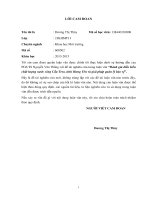 Luận văn thạc sĩ Khoa học Môi trường: Đánh giá diễn biến chất lượng nước sông Cầu treo tỉnh Hưng Yên và giải pháp quản lý bảo vệ