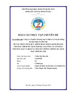 Chuyên đề thực tập: Phân tích quy trình hoạt động kinh doanh chương trình du lịch nội địa tại công ty cổ phần Hanoi Sun Travel