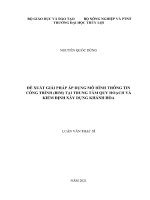 Luận văn thạc sĩ Quản Lý xây dựng: Đề xuất giải pháp áp dụng mô hình thông tin công trình (BIM) tại Trung tâm Quy hoạch và Kiểm định xây dựng Khánh Hòa
