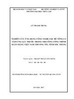 Luận văn thạc sĩ Địa kỹ thuật xây dựng: Nghiên cứu ứng dụng công nghệ cọc bê tông ly tâm ứng lực trước trong thi công công trình ngân hàng Việt Nam Thương Tín, tỉnh Sóc Trăng