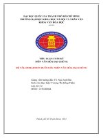 tiểu luận môn văn hóa đại chúng đề tài doraemon dưới góc nhìn văn hóa đại chúng