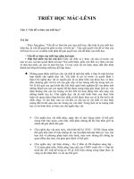 Đề cương Triết học Mác Lê-nin