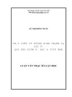 Luận văn thạc sĩ luật học: Pháp luật về nguồn hình thành và đầu tư quỹ bảo hiểm xã hội ở Việt Nam