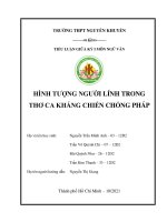 hình tượng người lính trong thơ ca kháng chiến chống pháp